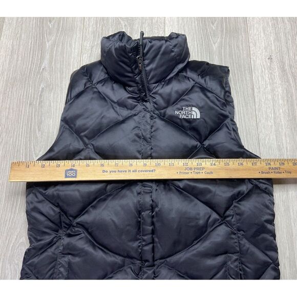 The North Face Vest Women Small Black Puffer Goose Down 550 Outdoor Hiking Ski - Picture 4 of 13